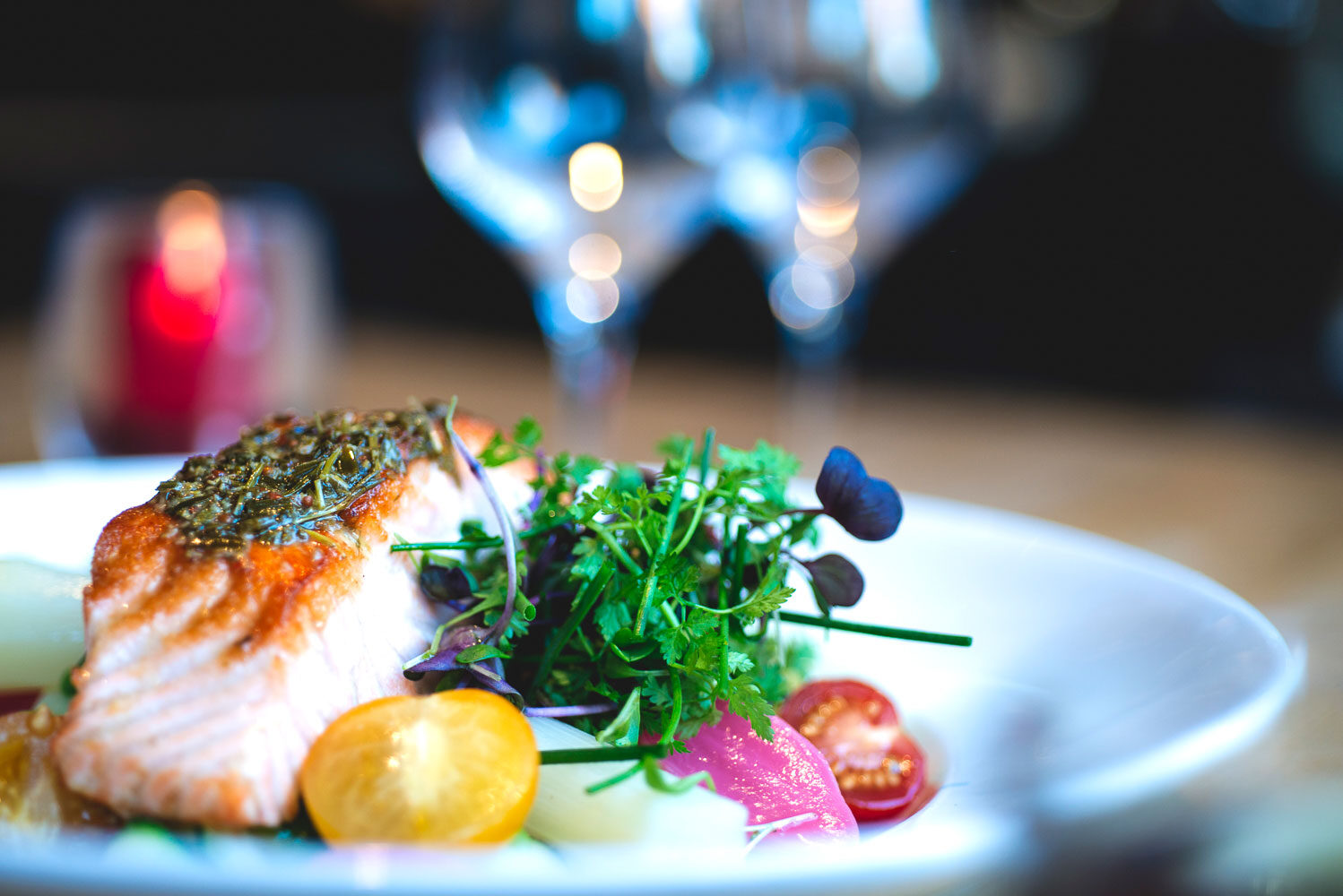Zalmgerecht met groenten